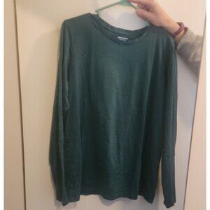 Lands' End Women's Green Long Sleeve Shirt
